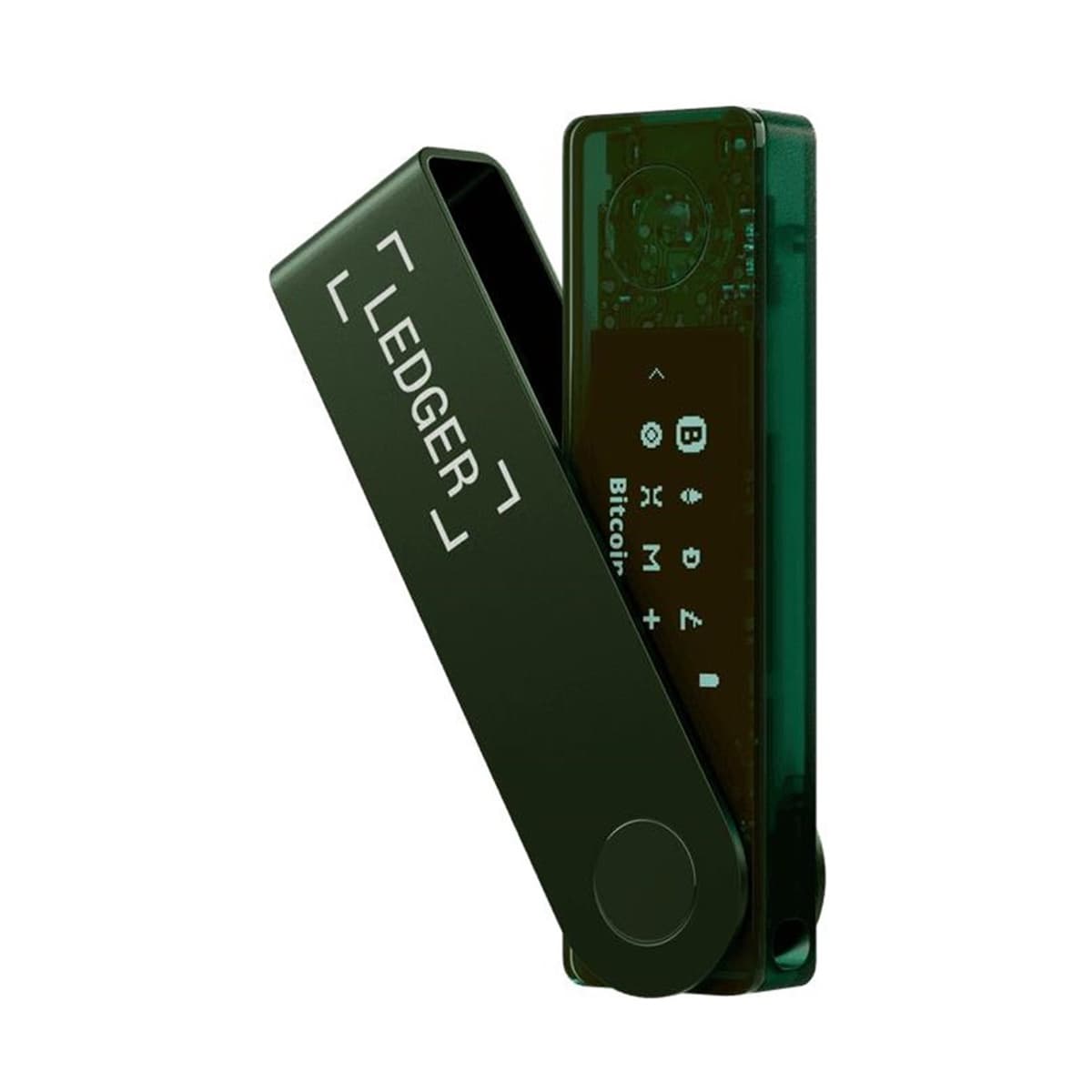 Ledger Nano X Emerald Green — cüzdan — Bluetooth/USB — iOS/Android/Windows/macOS — CC EAL6+