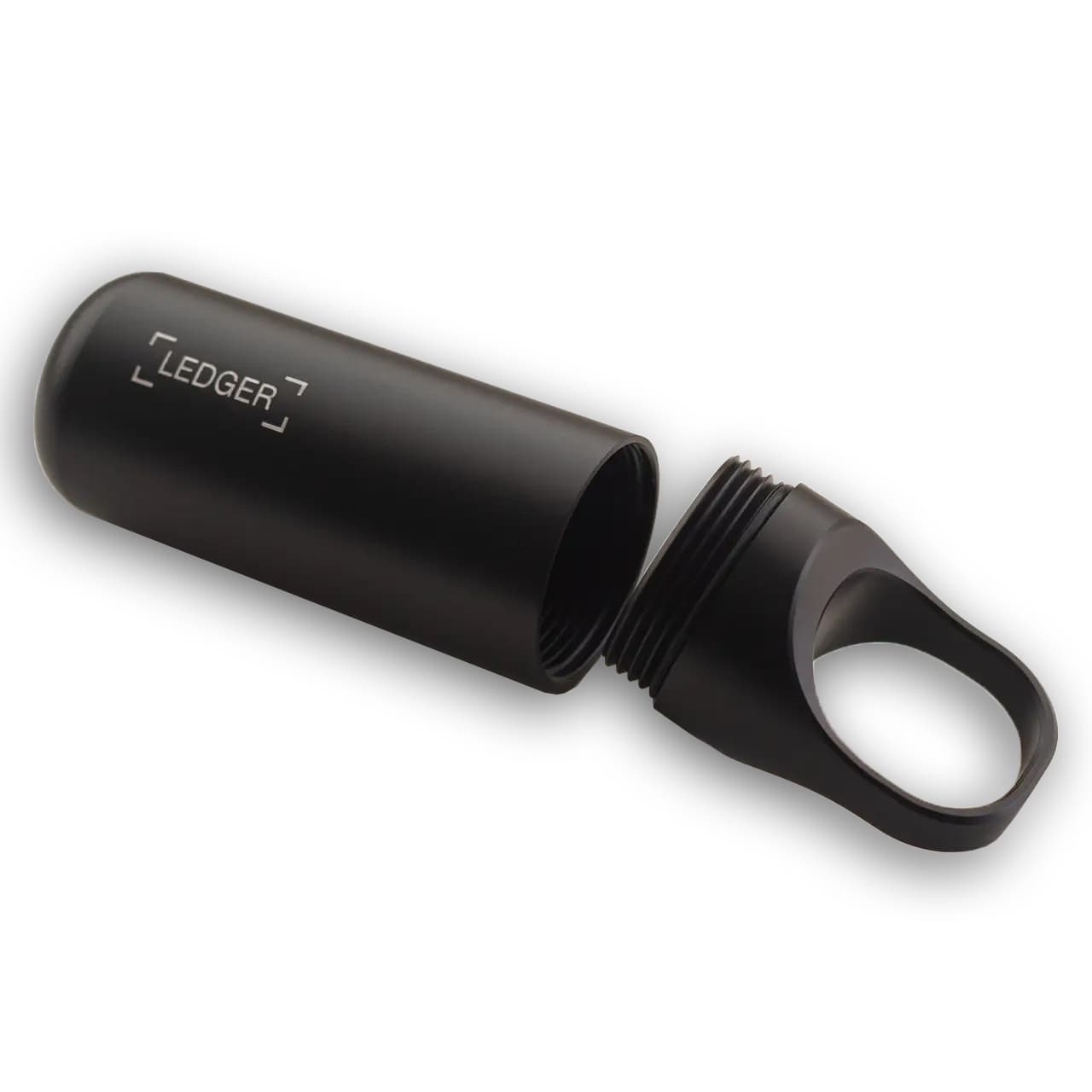 Metal kapsül Ledger Nano S / S Plus — kılıf cüzdan siyah (LNSCC)