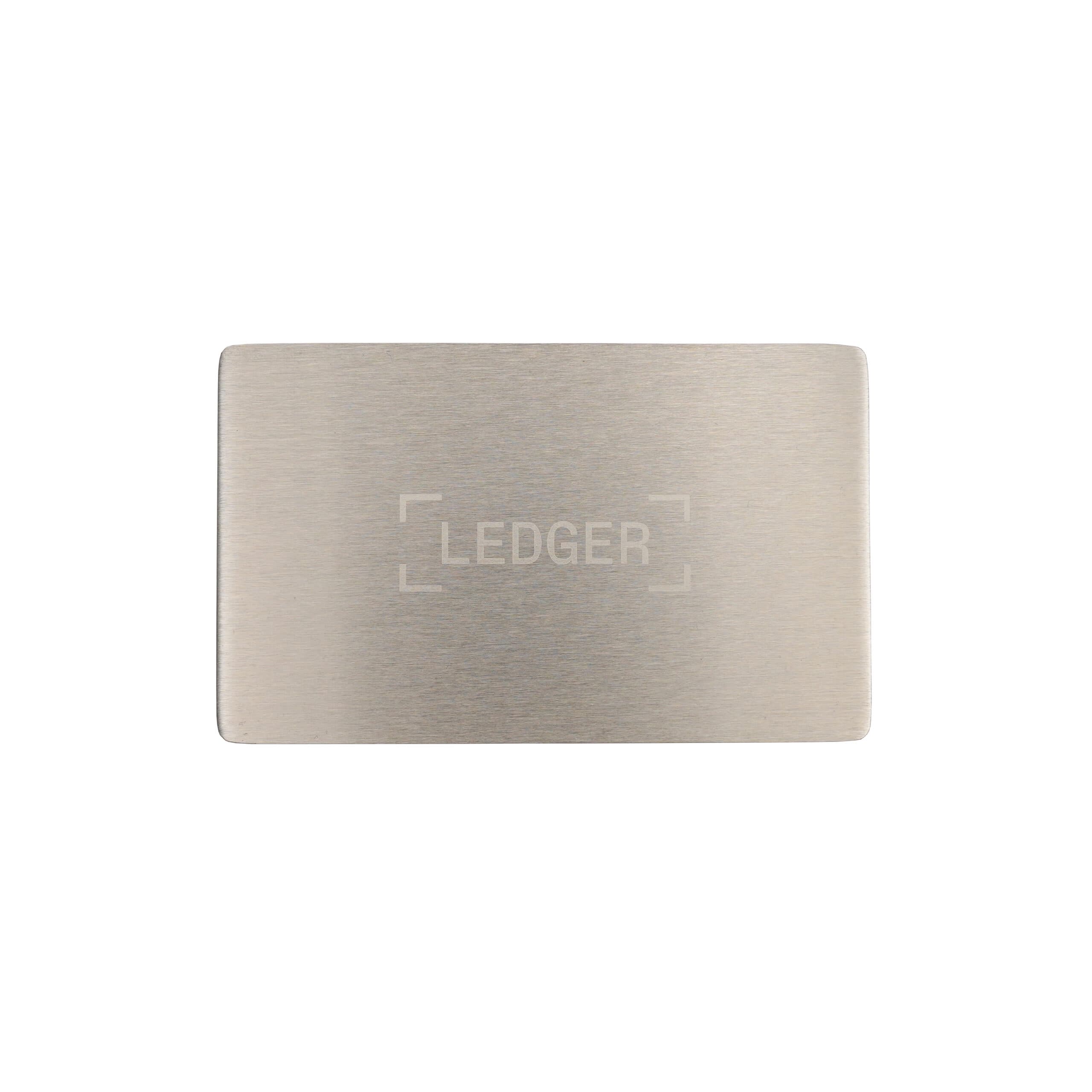 Seed saklama metal plaka Ledger Mini Plate — 1 55×90