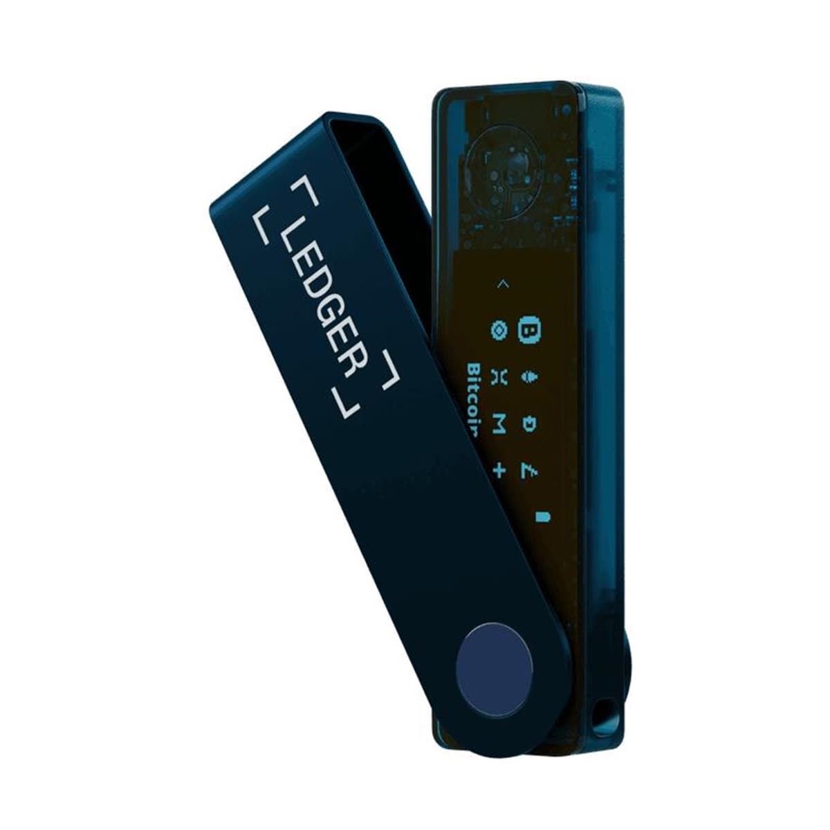 Ledger Nano X Sapphire Blue — cüzdan — Bluetooth/USB — iOS/Android/Windows/macOS — — CC EAL6+