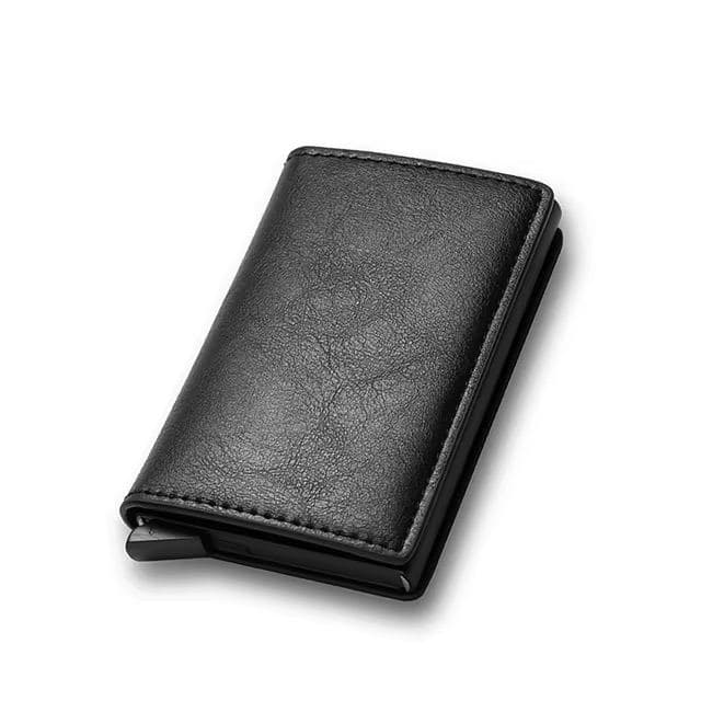 Deri — cüzdan — RFID korumalı — siyah (769058972578)