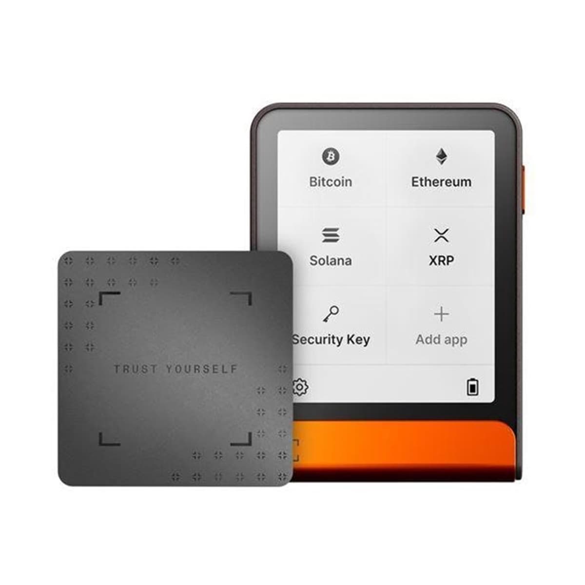 Ledger Flex Orange — cüzdan 2 — 84 — E Ink — — USB/Bluetooth/NFC — Recovery Key — iOS/Android/Windows/ma