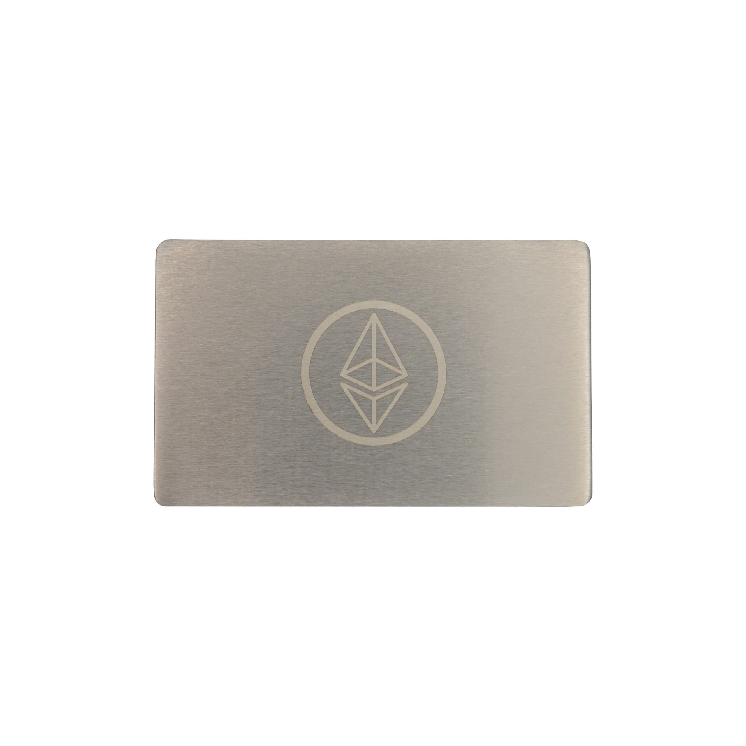 Seed plaka seed saklama Ethereum Mini Plate 55×90 (Ethereum1mplate)