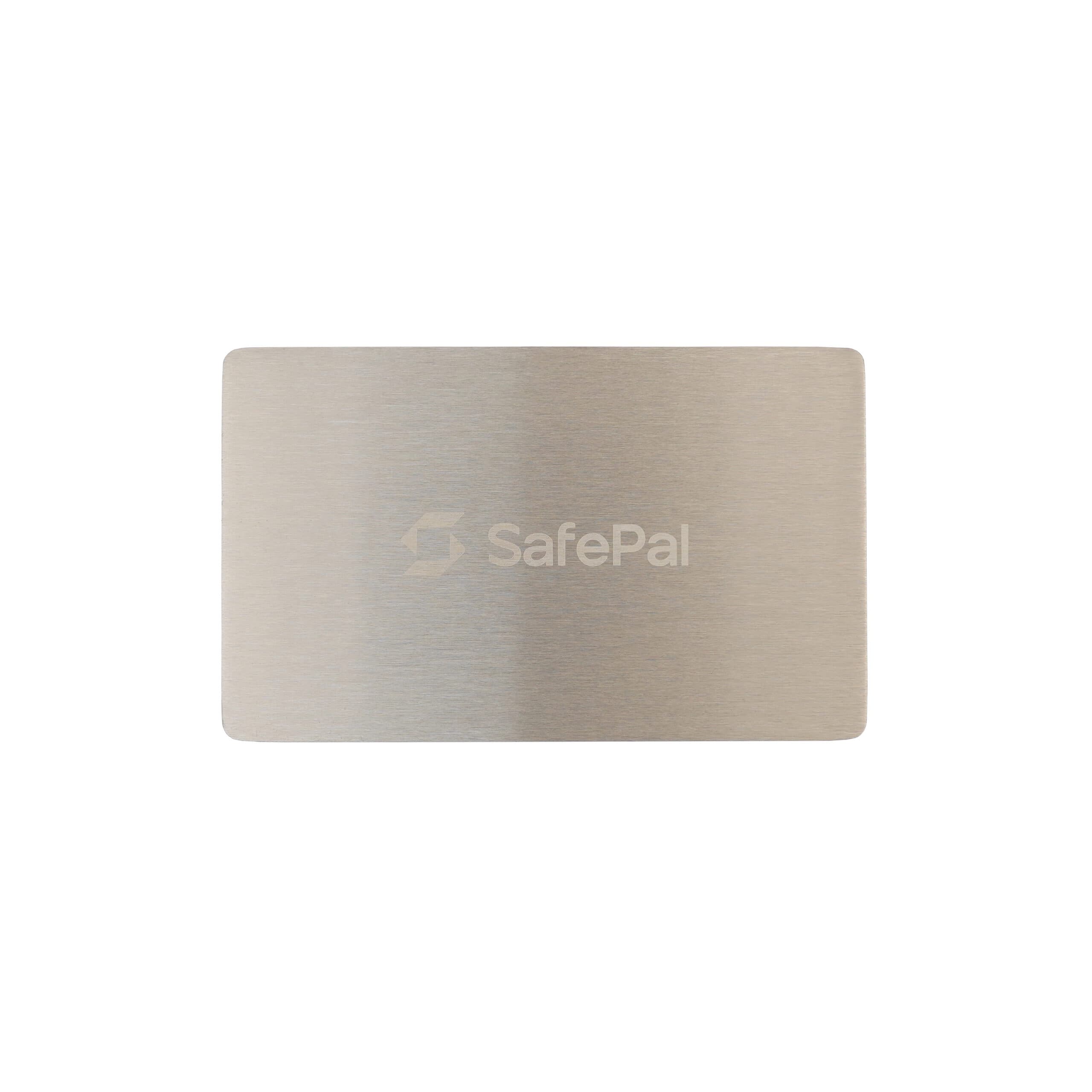 Seed saklama metal plaka Safepal Mini Plate — 1 55×90